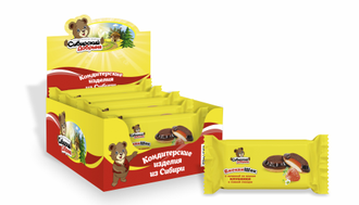 «БисквиШок» с желе со вкусом клубники