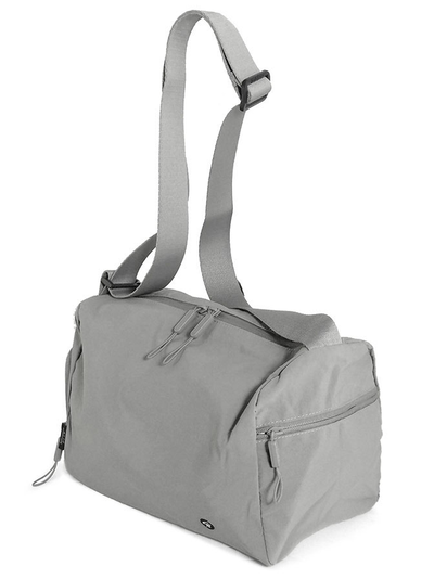 (АРТИКУЛ: 9875) СУМКА НЕБОЛЬШАЯ, ТЕКСТИЛЬ (НЕЙЛОН), СЕРАЯ, РЕМЕНЬ ЧЕРЕЗ ПЛЕЧО