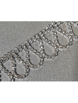 Стразовая бахрома ПЕТЕЛЬКИ