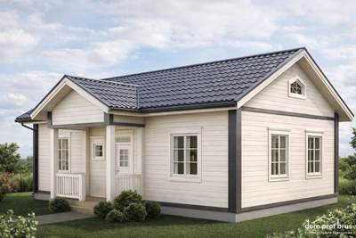 Древесный 84м2 12х7