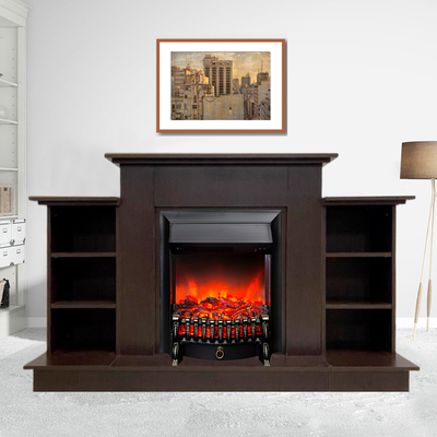 Электрокамин Лорд Премиум BL с очагом Fobos