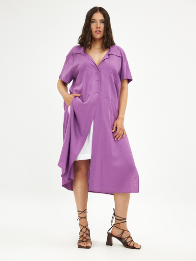 Платье-рубашка в цвете Dahlia