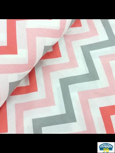 Балдахин для кровати с надстройкой Соня Зигзаг коралловый