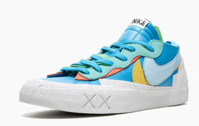 Nike Blazer Low Kaws X Sacai (Синие) Арт3 сбоку