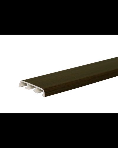 04-Жесткий наличник Темный ДУБ 38 мм на окна и двери ПВХ ( покраска по ралу)