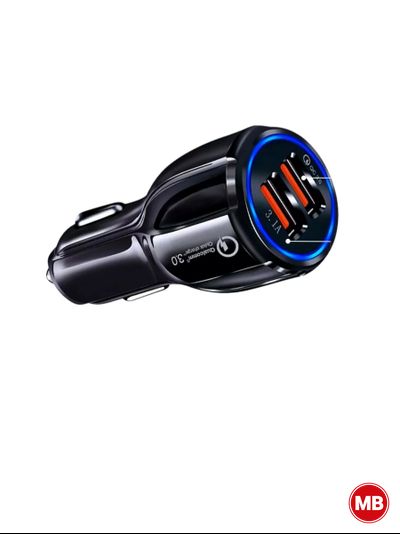 Автомобильное зарядное устройство QC 3.0 с двумя USB-разъёмами