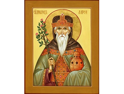 Аарон Первосвященник, Святой Праотец. Рукописная православная икона.