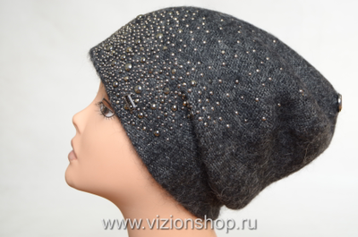 Итальянская шапка зима 2018 - 2019 Vizio Италия 6110 антрацит