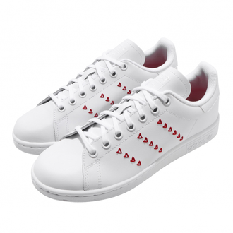 Adidas Stan Smith GS Cloud White Lush Red
