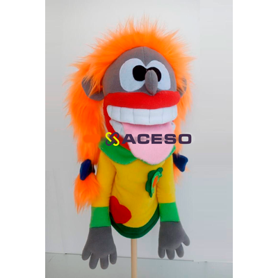 Логопедическая кукла-перчатка Пеппи большая (управляется рот и язык), 40 см