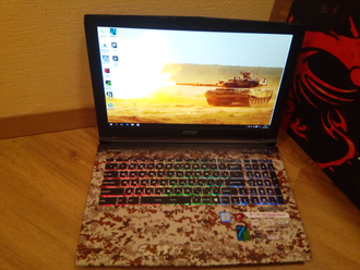 MSI GE62 7RF-690RU CAMO SQUAD LIMITED EDITION ( 15.6 FHD IPS I7-7700HQ GTX1060 16GB 1TB + 256SSD )