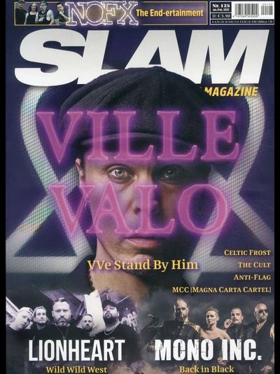 Slam Music Magazine February 2023 Ville Valo, Him Cover, Иностранные журналы, Intpressshop