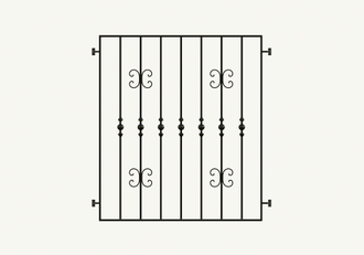 Решетка на окно №021