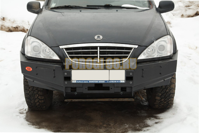 Передний силовой бампер серии Трофи на SsangYong Kyron 2007-2015 (02.080.01)
