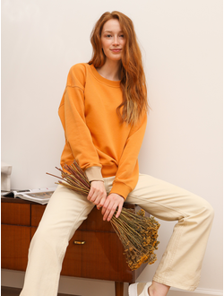 ЖЕНСКИЙ СВИТШОТ "РЫЖАЯ ПАСТЕЛЬ"