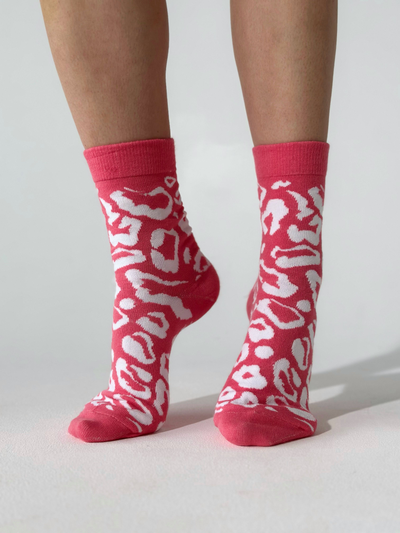 НОСКИ ПРИЯТНО "РОЗОВЫЙ ЛЕОПАРД"