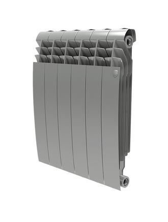 Биметаллический радиатор Royal Thermo BiLiner 500 Silver Satin 6 секций