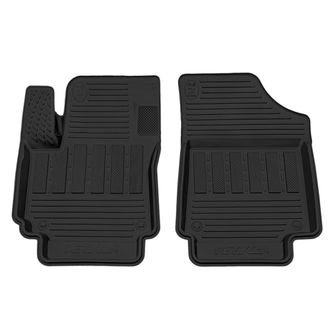 Коврик салонный резиновый (черный) для Hyundai Creta (16-21) (передний ряд сидений) (Борт 4см)