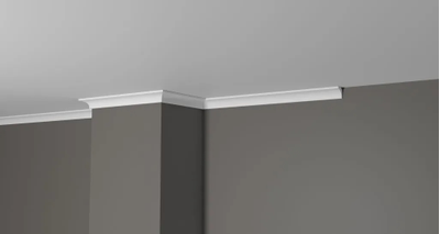 Потолочный плинтус DECOR-DIZAYN DD26, из дюрополимера, под покраску, ударопрочный, 2 метра