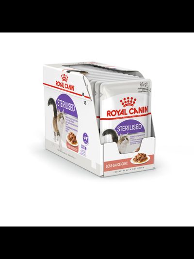 Royal Canin (Роял Канин)  Sterilised Влажный корм (пауч) для стерилизованных кошек, кусочки  в соусе, 85 г