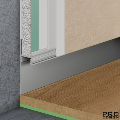 Теневой плинтус скрытого монтажа Pro Design 7209 Анодированный