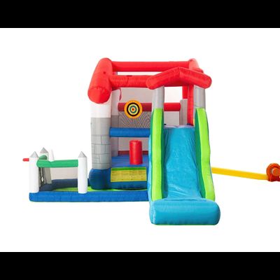 Надувной батут с горкой «В гостях у сказки»