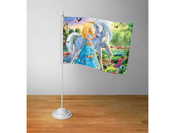 Флажок настольный Единорог №5