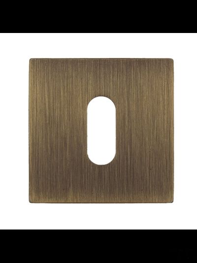Накладка под ключ буратино на квадратном основании Fratelli Cattini KEY 8-BY матовая бронза 2 шт.