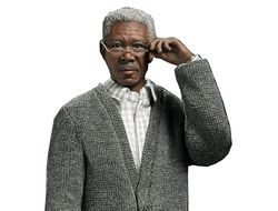 Люциус Фокс (Морган Фриман, "Бетмэн: Начало") - Коллекционная ФИГУРКА 1/6 scale Weapon Master – Lucius Fox (PT-sp13) - PRESENT TOYS - ПОВРЕЖДЕНА КОРОБКА