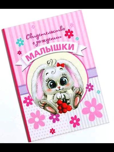 Папка "Свидетельство о рождении" МИКС (новый формат)