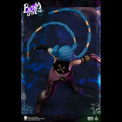 ПОСЛЕ ОБЗОРА - Джинкс (Аркейн, League of Legends)  - Коллекционная ФИГУРКА 1/6 scale BOOM GIRL Deluxe Edition (ot021) - Onetoys