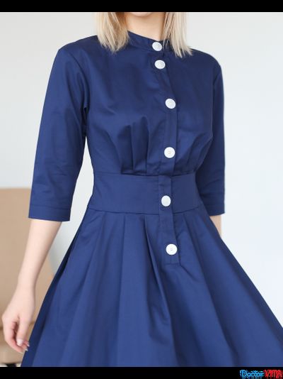 ПЛАТЬЕ DOCLIKE DL319 синие
