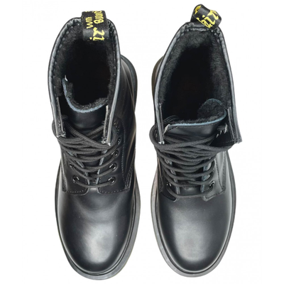 DR. MARTENS 1460 SMOOTH С ЧЕРНЫМ МЕХОМ