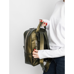 Женский кожаный рюкзак Albiate Premium gold kiwi (арт. 
3103-59)