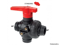 Кран 3х ходовой AF5; тип ручки LL; крепление TYPE 1 поток ON/OFF (ARAG-аналога НЕТ)