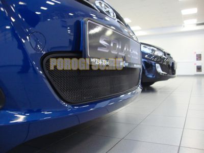 Защита радиатора Hyundai Solaris 2011-2014 black