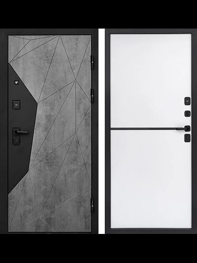 Дверь Авангард бетон с панелью НЕО