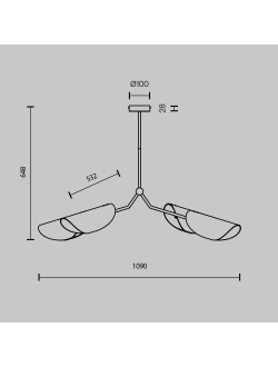 Подвесной светильник Organic, MOD225PL-04B