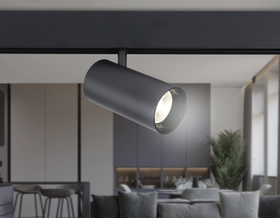 Светильник светодиодный трековый для шинопровода Magnetic GL 3841 BK черный IP20 20W 4200K 48V 24° D67*138