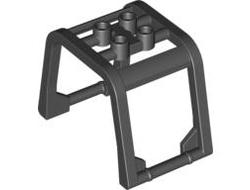 Windscreen 6 x 4 x 3 1/3 Roll Cage, Black (64450 / 4539385 / 6240526)