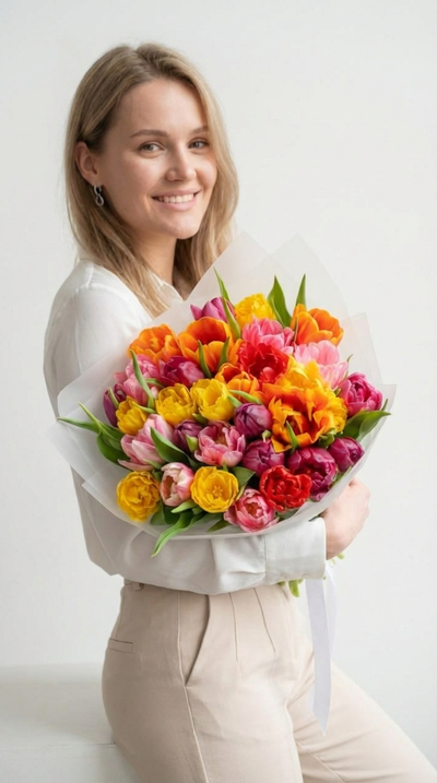 Букет цветов на 8 марта № 760