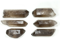 Кварц дымчатый, раухтопаз, кристаллы в ассортименте, Бразилия (25-35 мм, 4-6 г) №35756