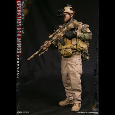 Полевой медик, операция "Красные крылья" - Коллекционная ФИГУРКА 1/6 Operation Red Wings - NAVY SEALS SDV TEAM 1 Corpsman (78084) - DAMTOYS