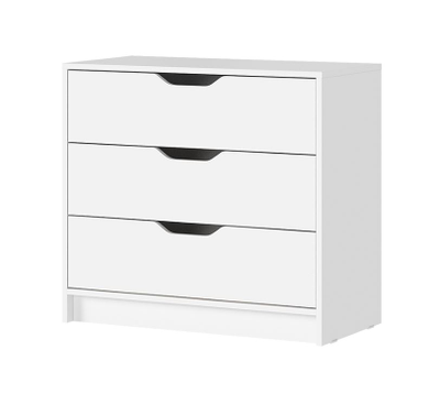 Руна КМ 01 Комод 800  Белый/Белый
