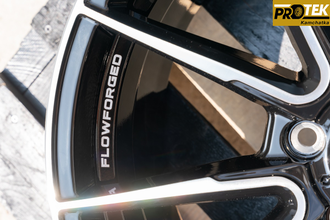 Комплект дисков R18 8,0J ET+35 5*114,3 PDW Procast FF2070 Черный с полированными лучами (J140)