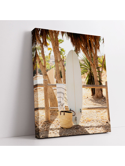 Печатная картина на деревянном подрамнике "Тропический ритм" 50х40 см.