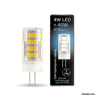 Gauss LED T10 4w 840 12v G4