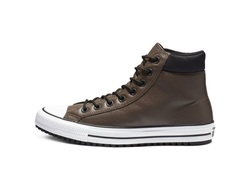 Кеды Converse Chuck Taylor All Star Boot Pc 162413 кожаные высокие зимние коричневые