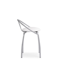 Стул на металлокаркасе Tankard белый полимер / светлый мусс