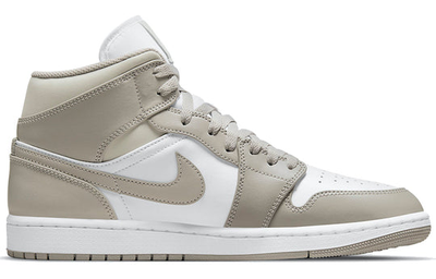 цена на мужские кроссовки Nike Air Jordan 1 Mid 'College Grey' Linen 554724-082